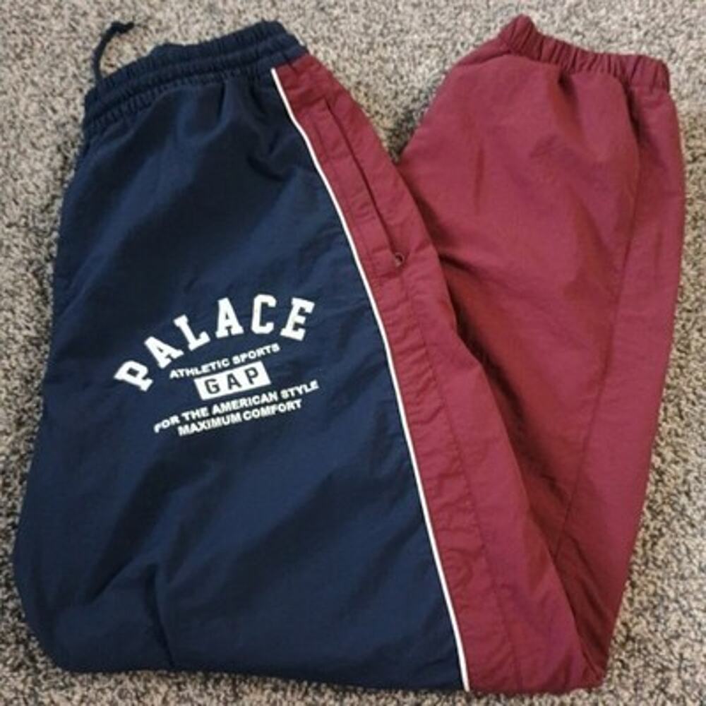 Palace Gap Nylon Mesh Lined Track Pants 2024 Designer Collab Utility Mens Medium